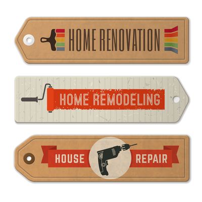 Logo for home renovation, home remodeling and house repair